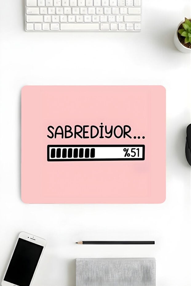 18x22 Cm Desenli Mouse Pad Baskılı Tasarımlı Mouse Pad,Ofis Aksesuarları Sabrediyor
