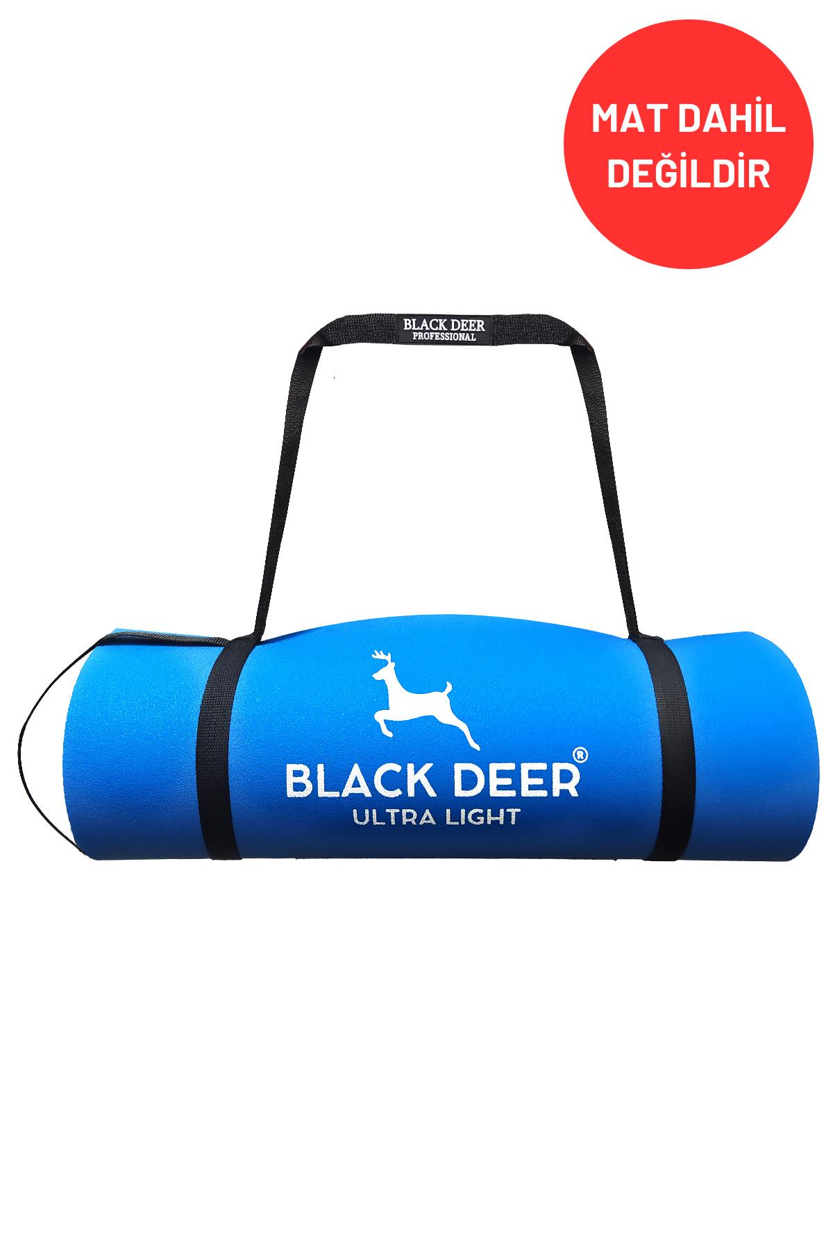 Ayarlanabilir Mat Taşıma Askısı Yoga Pilates Kamp Mat Taşıma Kayışı Klipsli Siyah