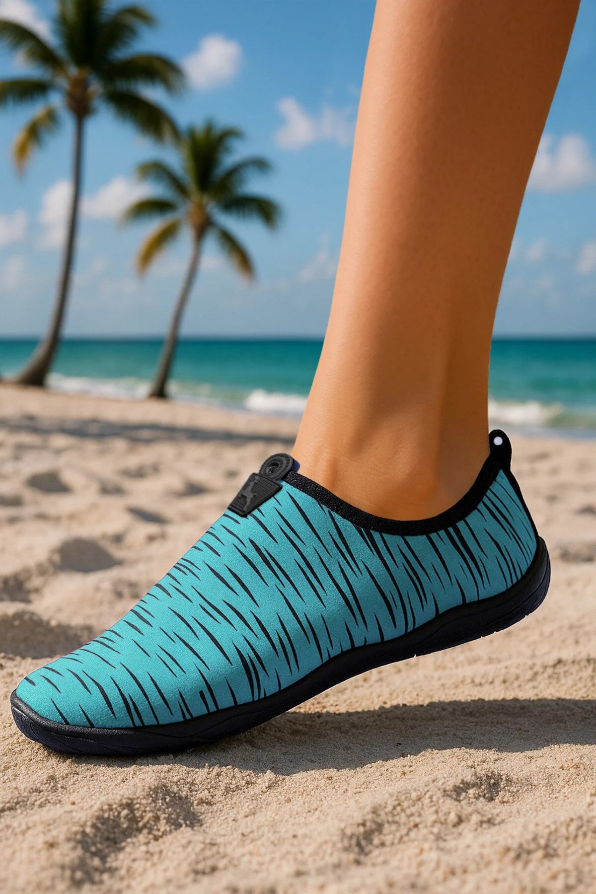 Imagination Mint-Black Multipurpose Beach and Sea Shoes