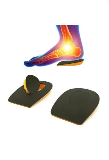 Heel Relief Deri Topuk Dikeni Tabanlık,Topuk Yumuşatıcı İç Taban,Gizli Topuk Dikeni Tabanlık,Haki