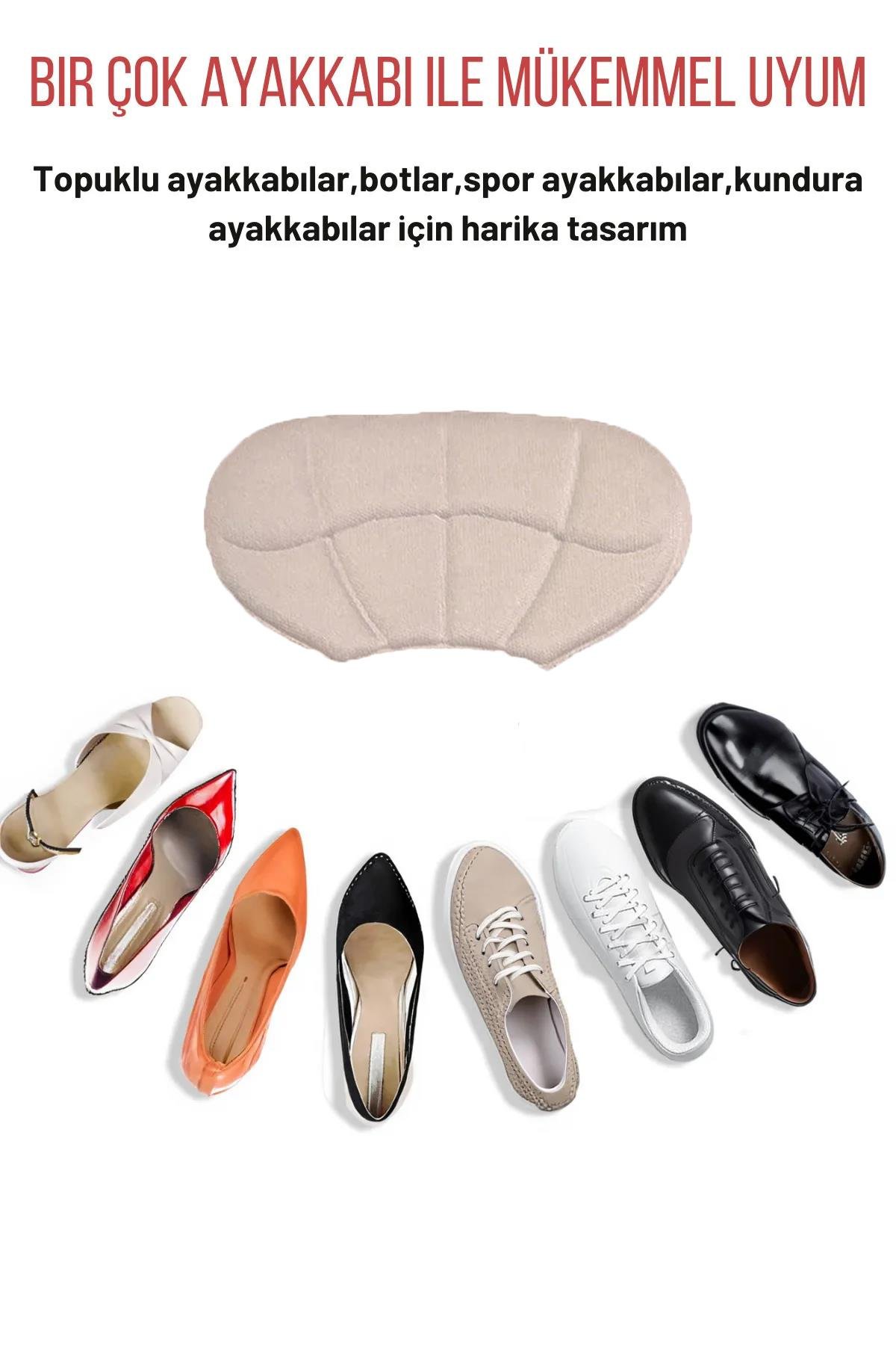 T40 Ayakkabı Topuk Vurma Önleyici Ve Daraltma Pedi Ayakkabı Topuk Koruyucu Aparat 2 Çift