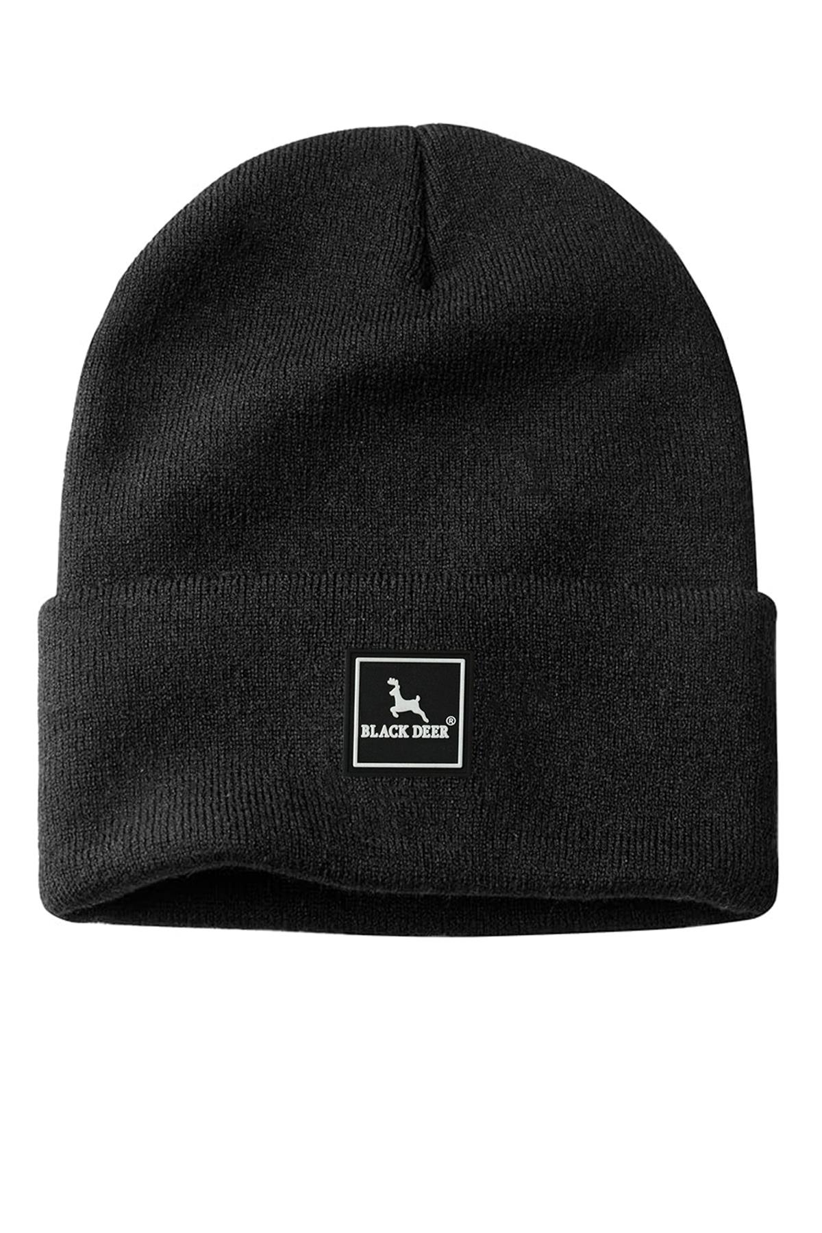 Unisex Kışlık Bere Şapka Düz Logolu Yumuşak Triko Basic Akrilik Beanie