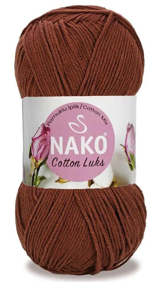 NAKO,COTTON LUKS 97556 KIZIL KAHVE