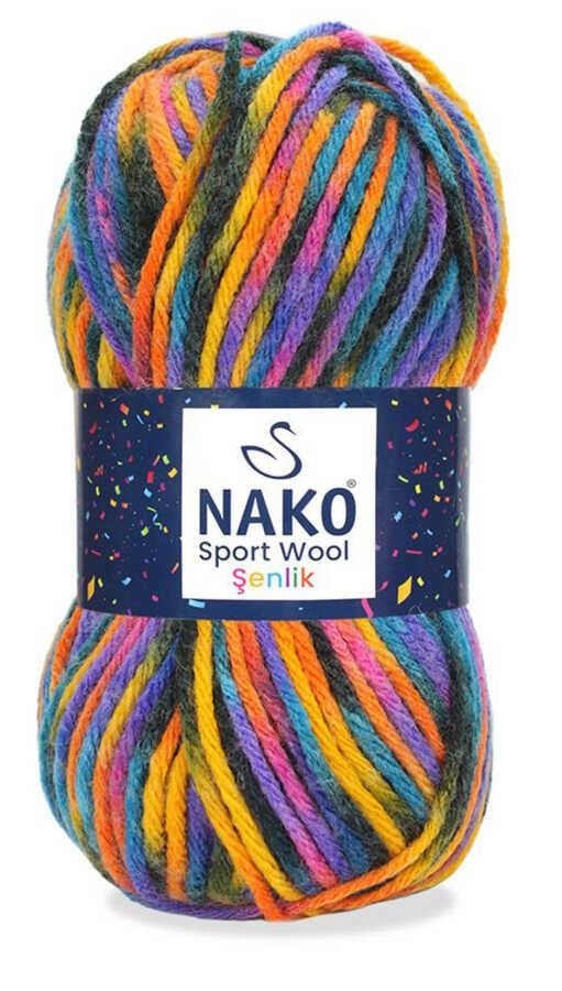 NAKO,SPORT WOOL ŞENLİK 87740,EL ÖRGÜ İPLİKLERİ