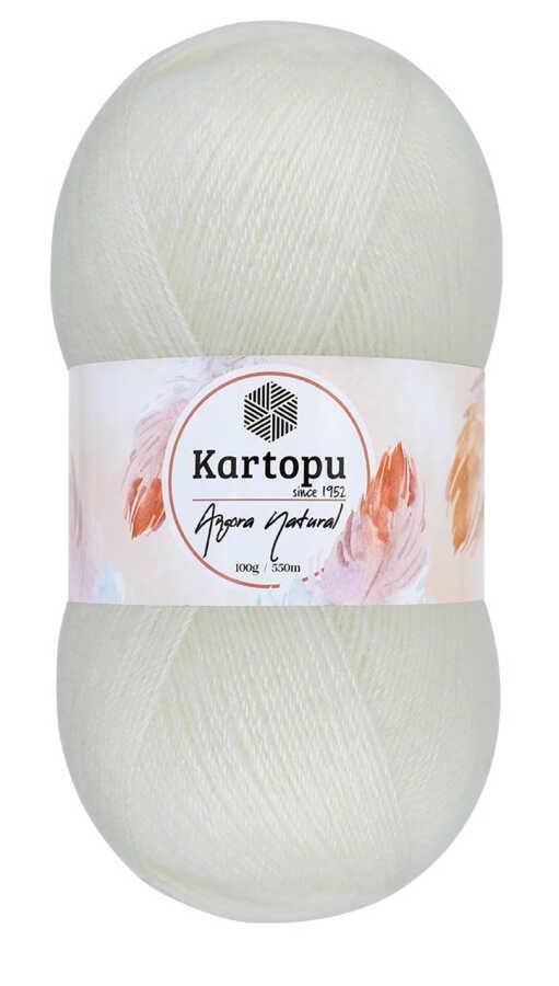 KARTOPU,ANGORA NATURAL K0013 AÇIK KREM