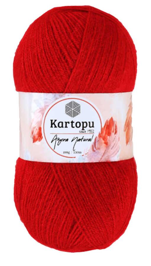 KARTOPU,ANGORA NATURAL K0114 KOYU KIRMIZI