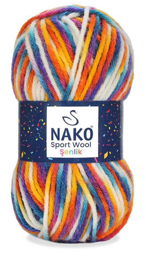 NAKO,SPORT WOOL ŞENLİK 87737,EL ÖRGÜ İPLİKLERİ