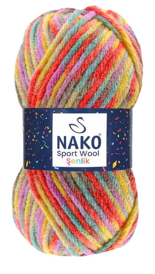 NAKO,SPORT WOOL ŞENLİK 87736,EL ÖRGÜ İPLİKLERİ