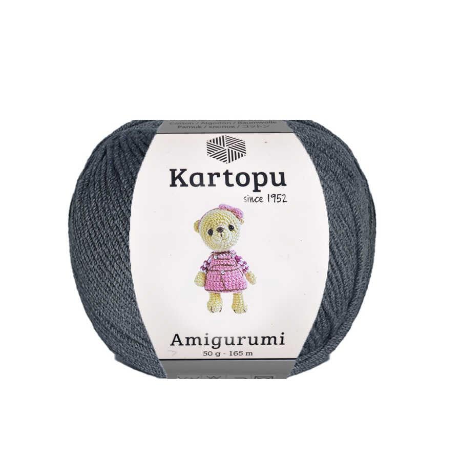 KARTOPU,AMİGURUMİ K0995 KOYU GRİ