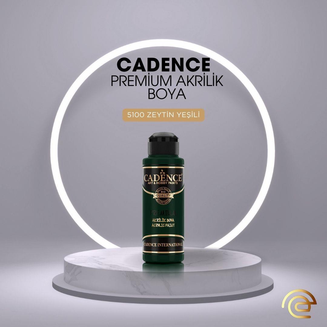 Cadence PREMİUM AKRİLİK BOYA 120 ML 5100 ZEYTİN YEŞİLİ