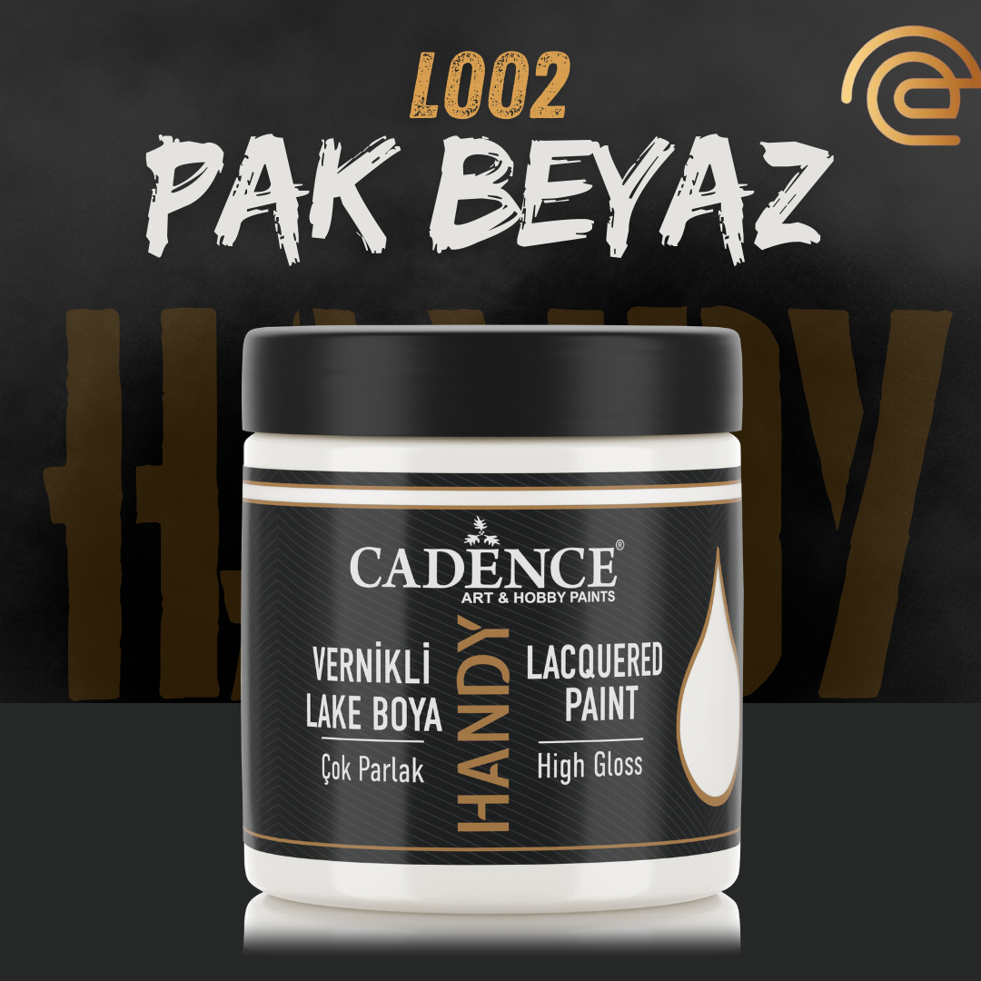Cadence Vernikli Lake Boya L002 Pak Beyaz 250ml