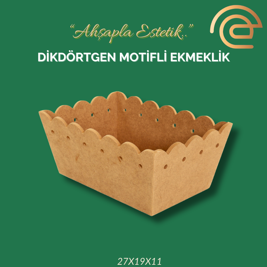 DİKDÖRTGEN MOTİFLİ EKMEKLİK