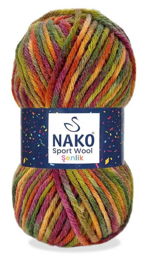 NAKO,SPORT WOOL ŞENLİK 87732,EL ÖRGÜ İPLİKLERİ