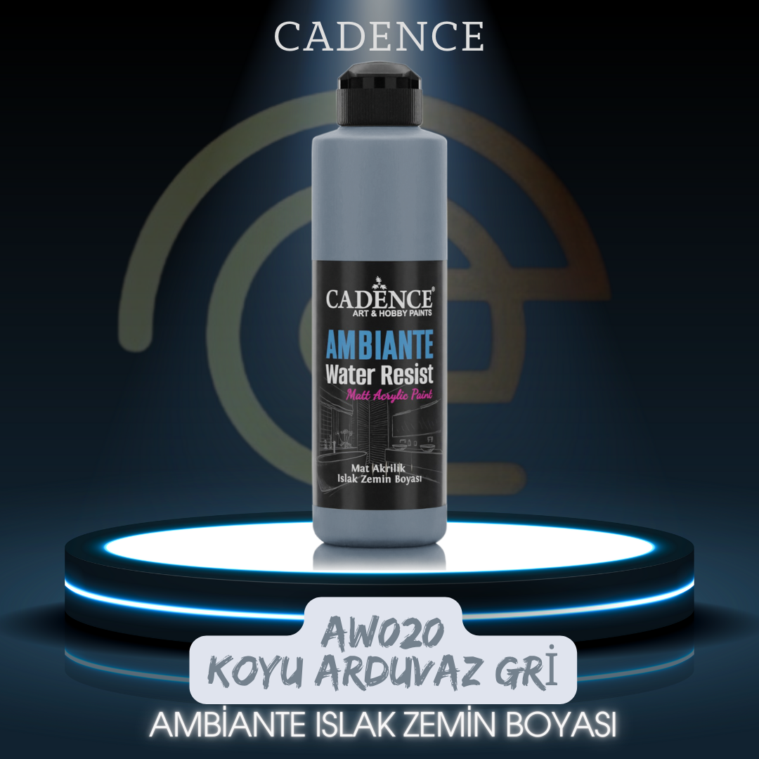 AW20 Koyu Arduvaz Gri Ambiante Islak Zemin Boyası 250ML + Katalizör 10GR
