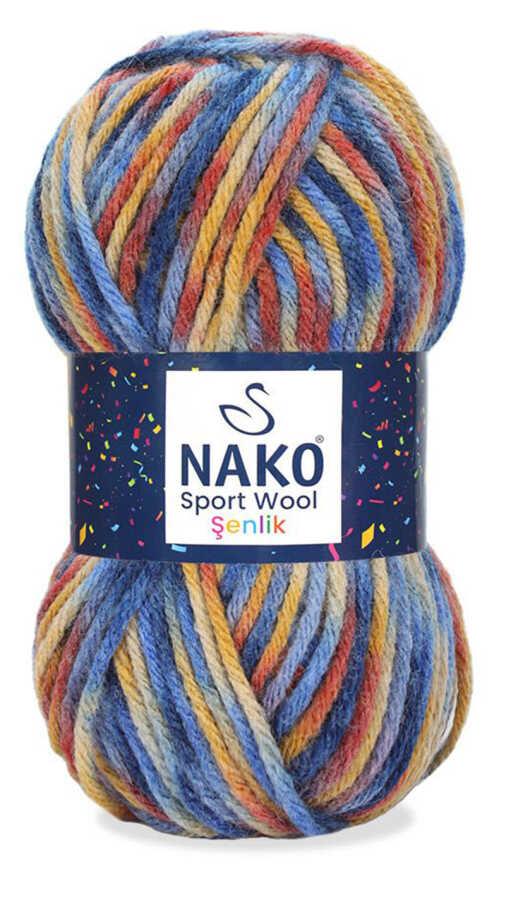 NAKO,SPORT WOOL ŞENLİK 87743,EL ÖRGÜ İPLİKLERİ