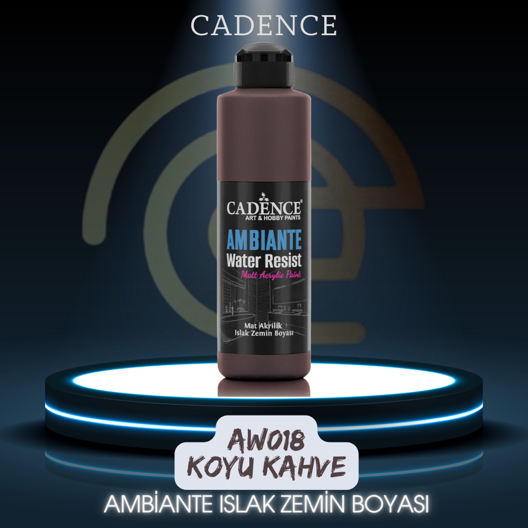 AW18 Koyu Kahve Ambiante Islak Zemin Boyası 250ML + Katalizör 10GR
