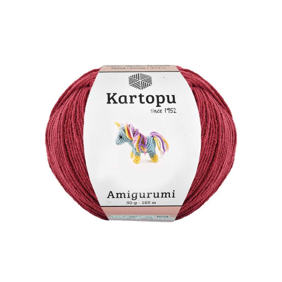 KARTOPU,AMİGURUMİ K0104 KİRLİ BORDO