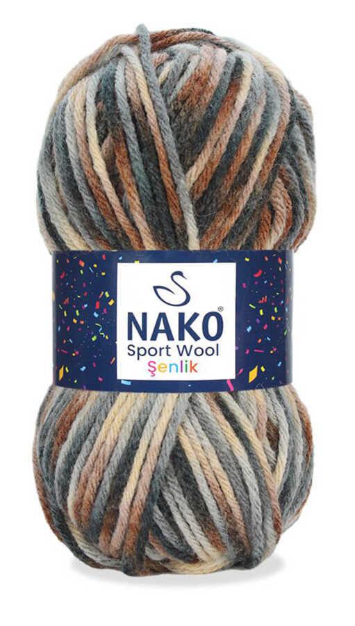 NAKO,SPORT WOOL ŞENLİK 87738,EL ÖRGÜ İPLİKLERİ