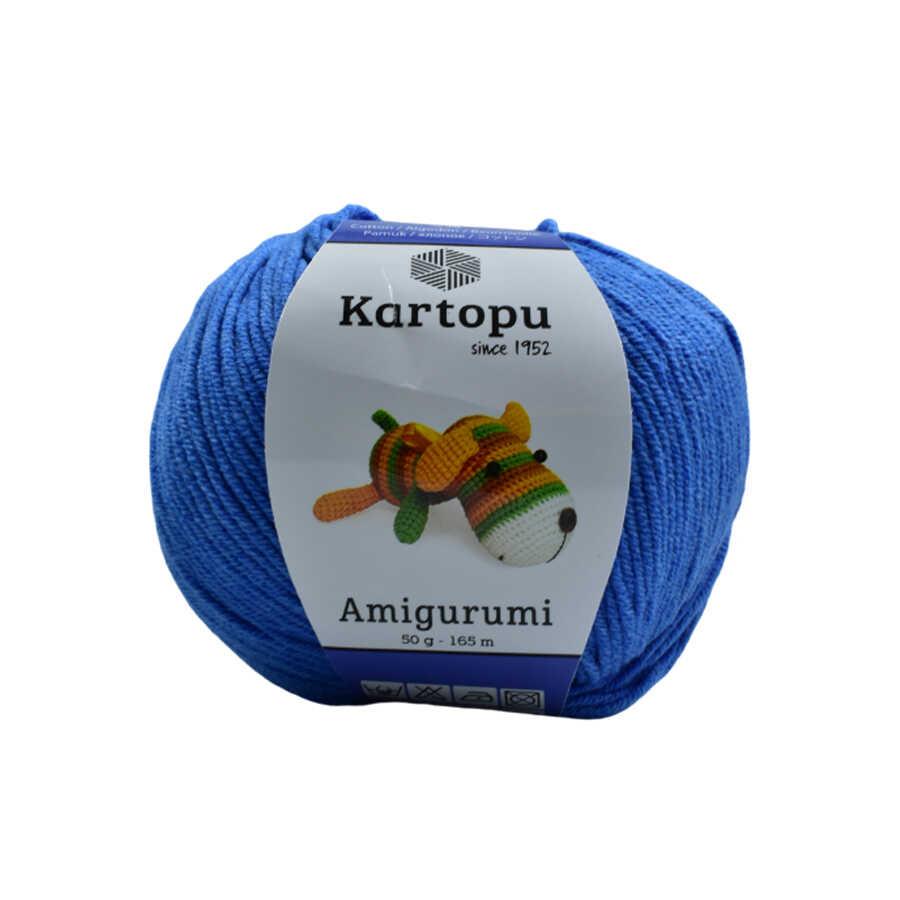 KARTOPU,AMİGURUMİ K0620 KOYU ÖNLÜK MAVİ