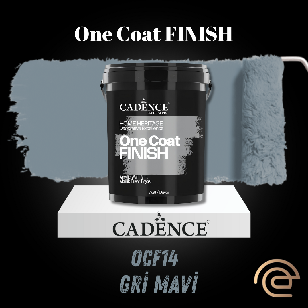 OCF14 Gri Mavi Akrilik Duvar Boyası - One Coat Finish 2.5LT
