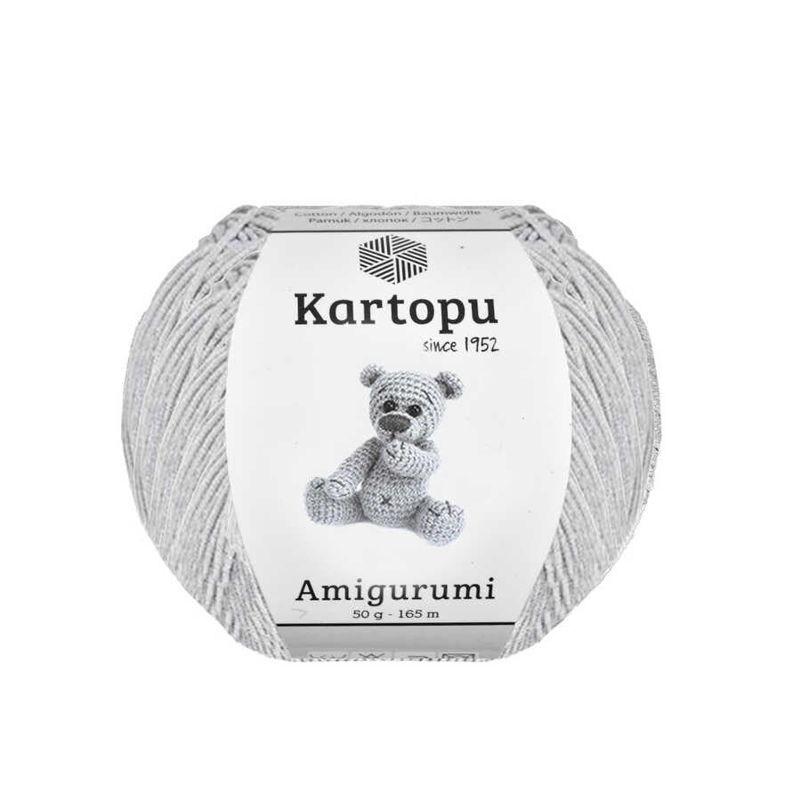 KARTOPU,AMİGURUMİ K0991 AÇIK GRİ