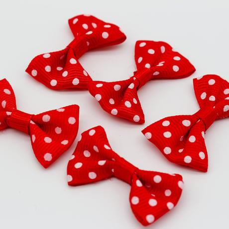 4 CM Puantiyeli Fiyonk Kırmızı 25 ADET