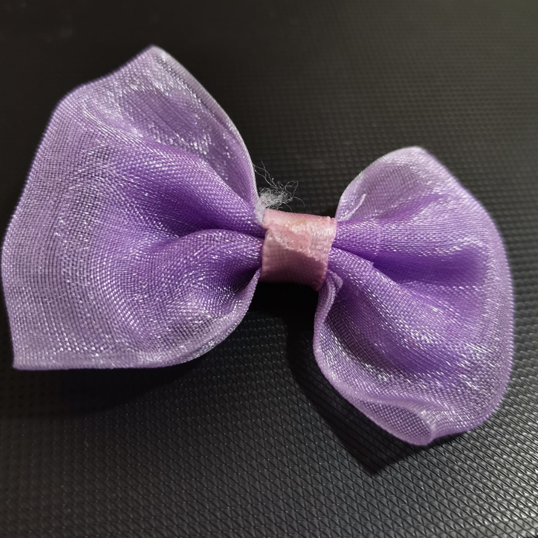 5 CM PEMBE LİLA PUANTİYELİ KURDELE 25 ADET