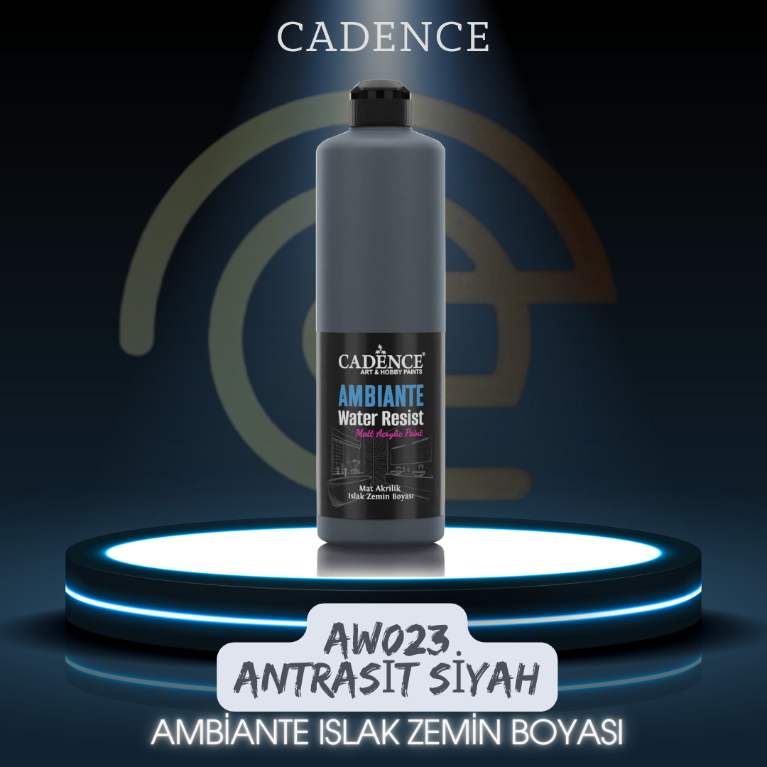 AW23 Antrasit Siyah Ambiante Islak Zemin Boyası 500ML + Katalizör 20GR