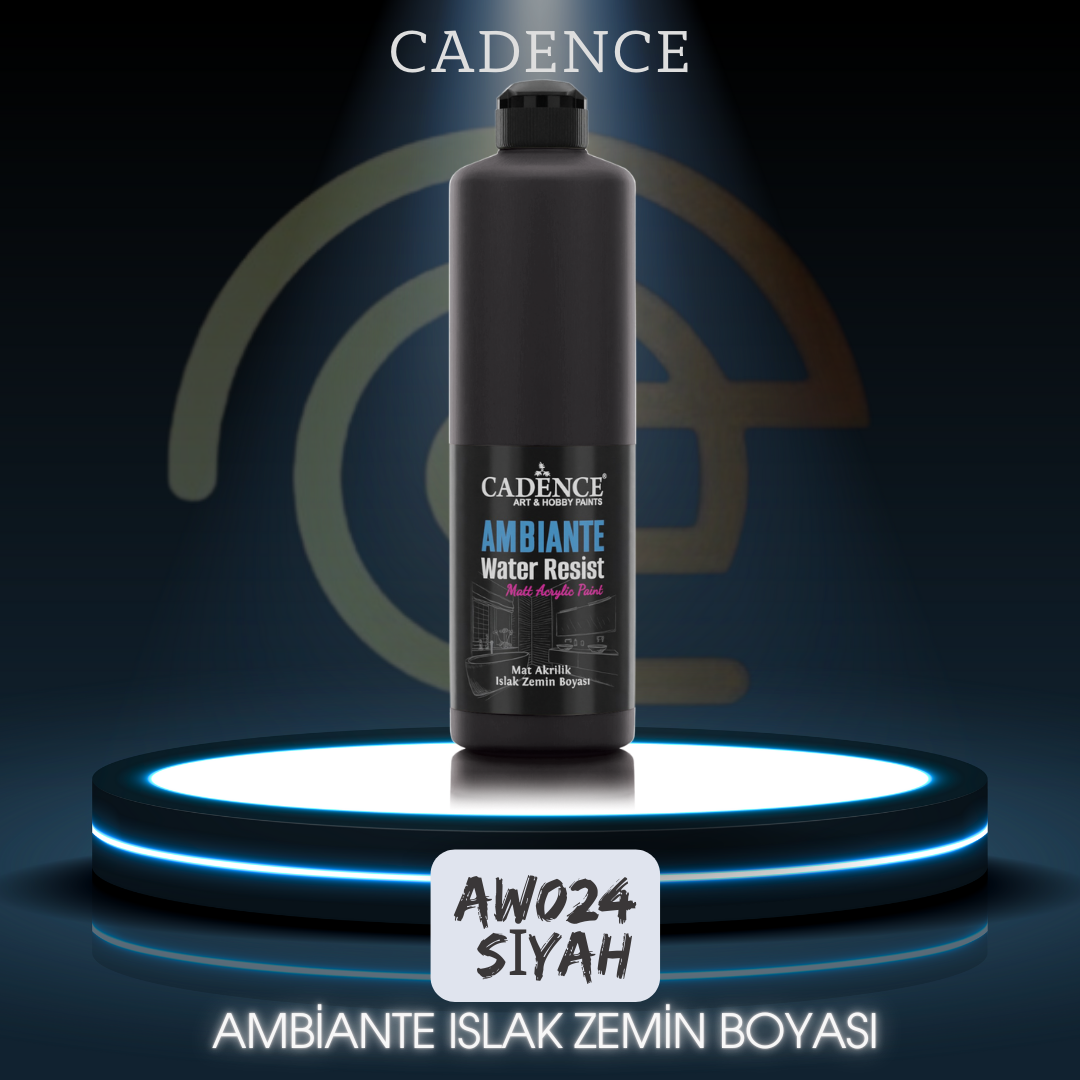 AW24 Siyah Ambiante Islak Zemin Boyası 500ML + Katalizör 20GR