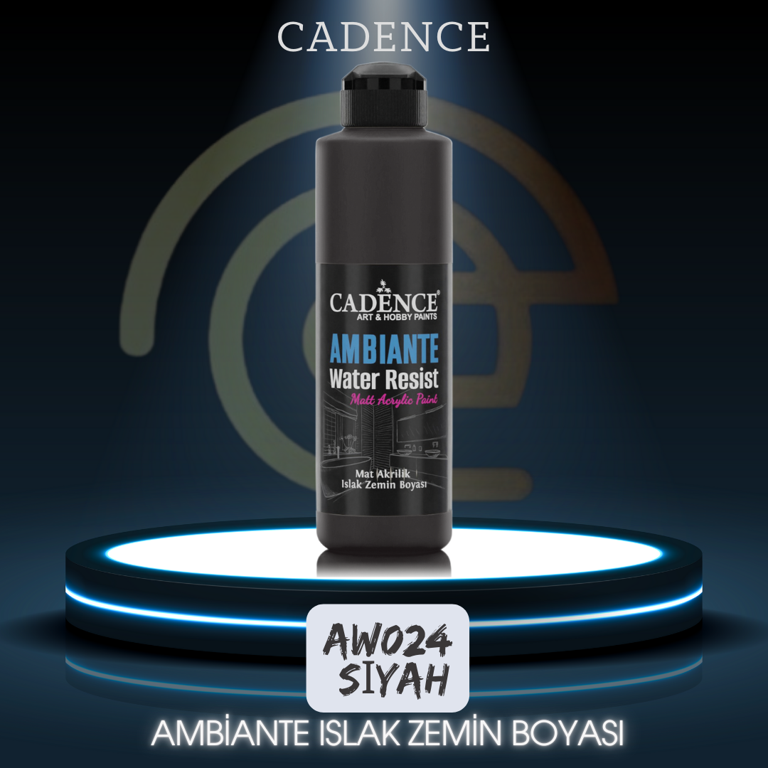 AW24 Siyah Ambiante Islak Zemin Boyası 250ML + Katalizör 10GR
