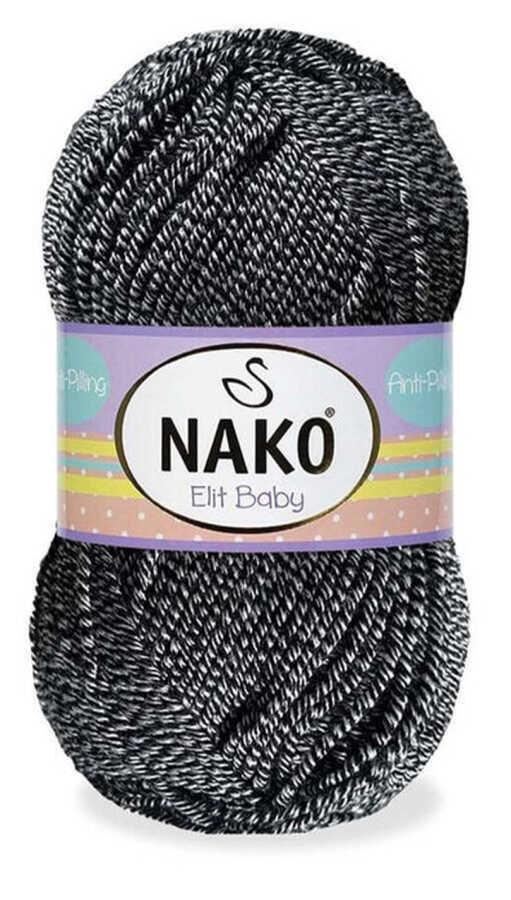 NAKO,ELİT BABY 03086 SİYAH BEYAZ MULİNE