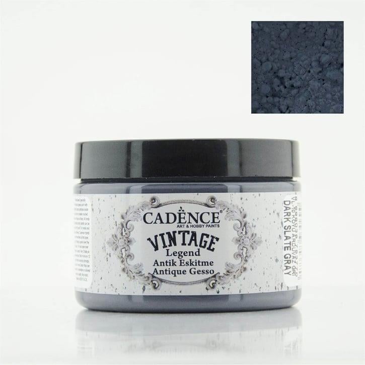 Cadence Vintage Legend - Antik Eskitme Boyası VL10 - Koyu Arduvaz Gri