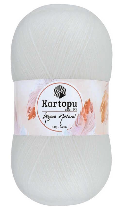 KARTOPU,ANGORA NATURAL K0010 BEYAZ