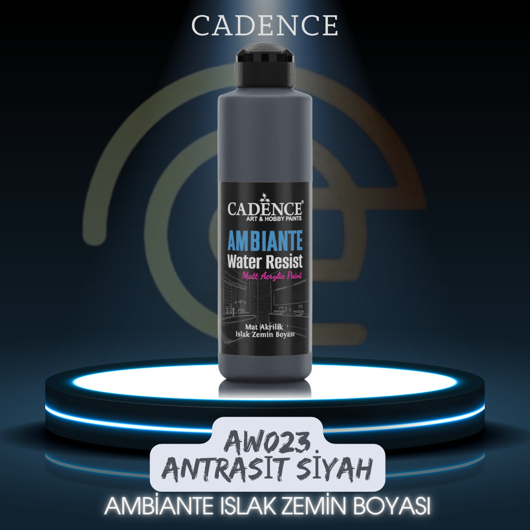 AW23 Antrasit Siyah Ambiante Islak Zemin Boyası 250ML + Katalizör 10GR
