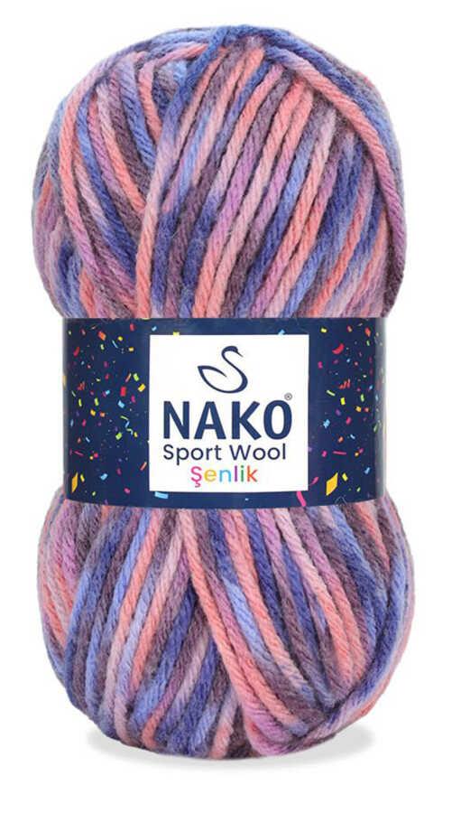 NAKO,SPORT WOOL ŞENLİK 87742,EL ÖRGÜ İPLİKLERİ