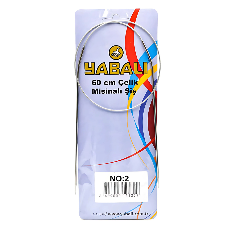 YABALI,60 CM ÇELİK MİSİNALI ŞİŞ NO:2 YBL-340