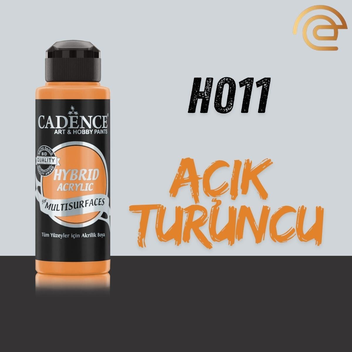Cadence Hibrit Mulisurface Boya 120 Ml H011 Açık Turuncu