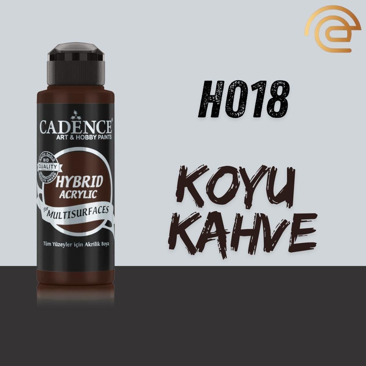 Cadence Hibrit Mulisurface Boya 120 Ml H018 Koyu Kahve