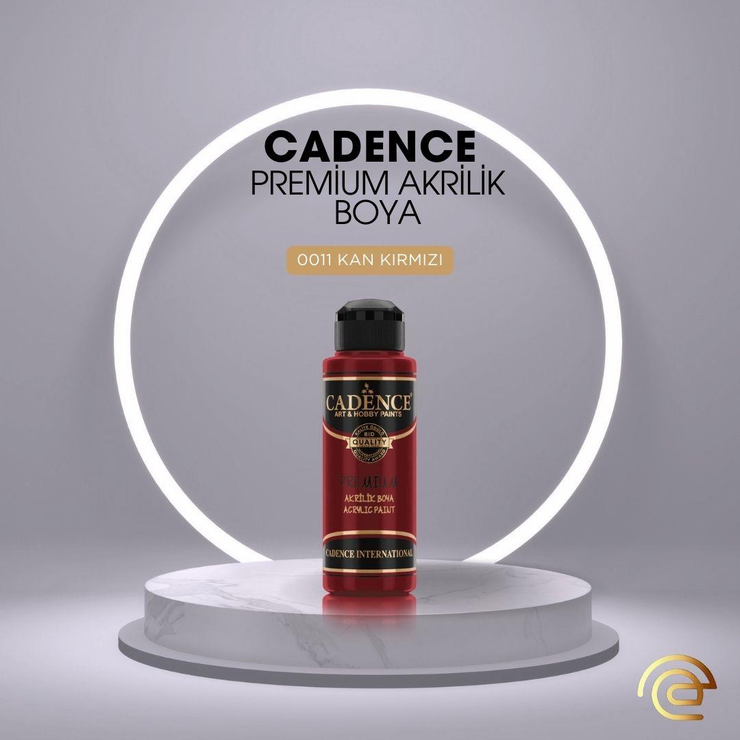 Cadence PREMİUM AKRİLİK BOYA 120 ML 0011 KAN KIRMIZI