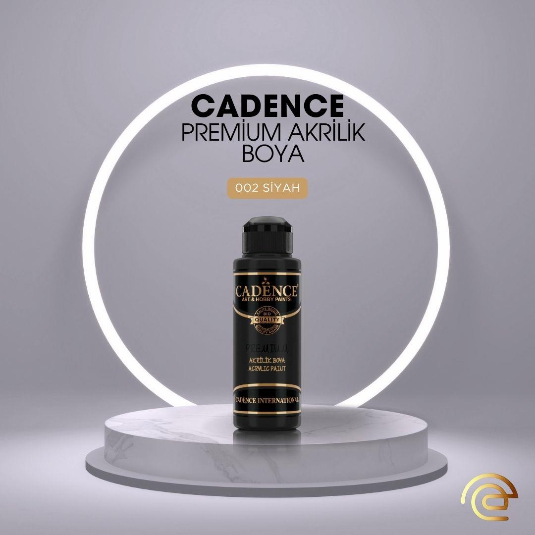 Cadence PREMİUM AKRİLİK BOYA 120 ML 002 SİYAH