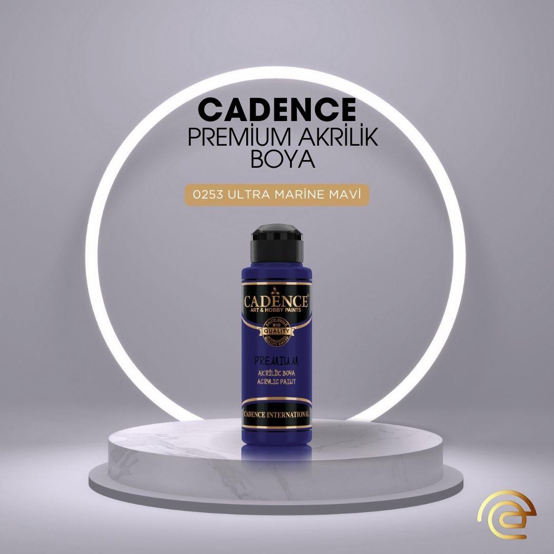 Cadence PREMİUM AKRİLİK BOYA 120 ML 0253 ULTRA MARİNE MAVİ