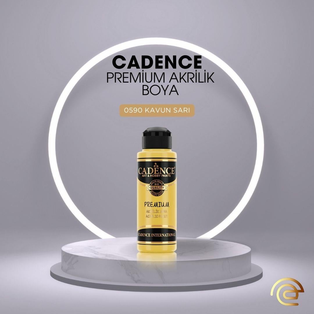 Cadence PREMİUM AKRİLİK BOYA 120 ML 0590 KAVUN SARI