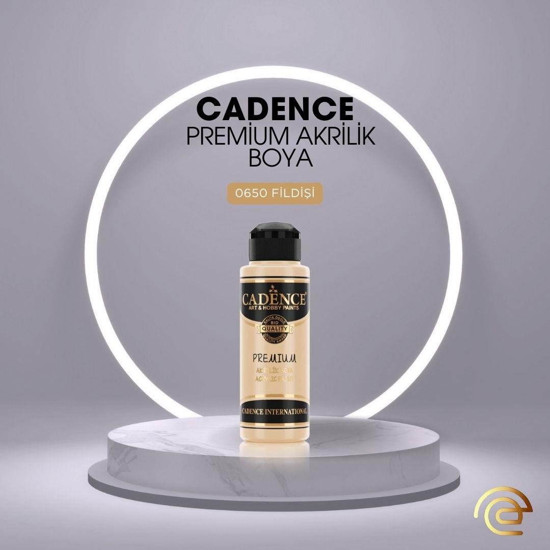 Cadence PREMİUM AKRİLİK BOYA 120 ML 0650 FİLDİŞİ