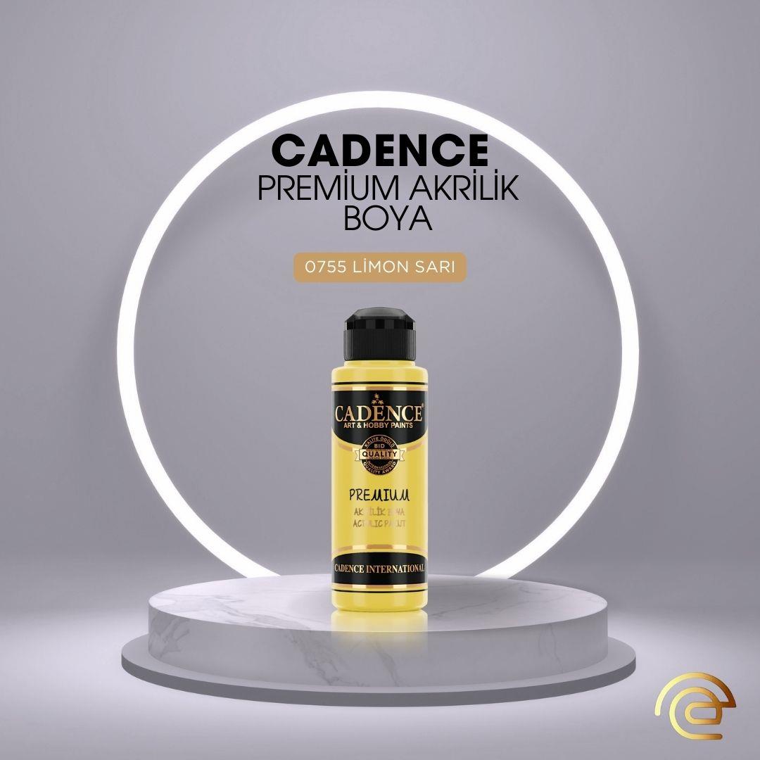 Cadence PREMİUM AKRİLİK BOYA 120 ML 0755 LİMON SARI
