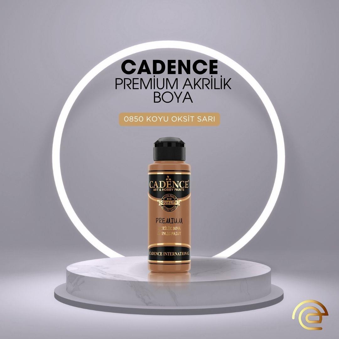 Cadence PREMİUM AKRİLİK BOYA 120 ML 0850 KOYU OKSİT SARI