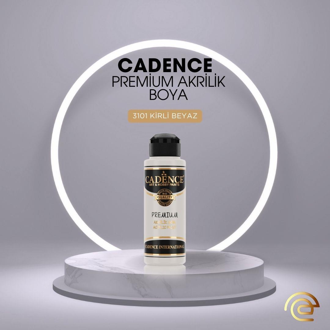 Cadence PREMİUM AKRİLİK BOYA 120 ML 3101 KİRLİ BEYAZ