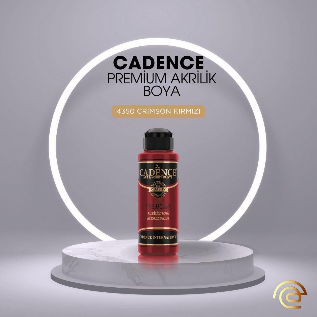 Cadence PREMİUM AKRİLİK BOYA 120 ML 4350 CRİMSON KIRMIZI
