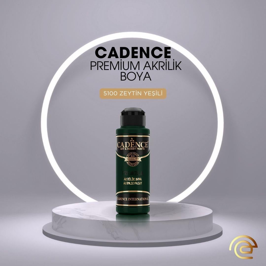 Cadence PREMİUM AKRİLİK BOYA 120 ML 5100 ZEYTİN YEŞİLİ