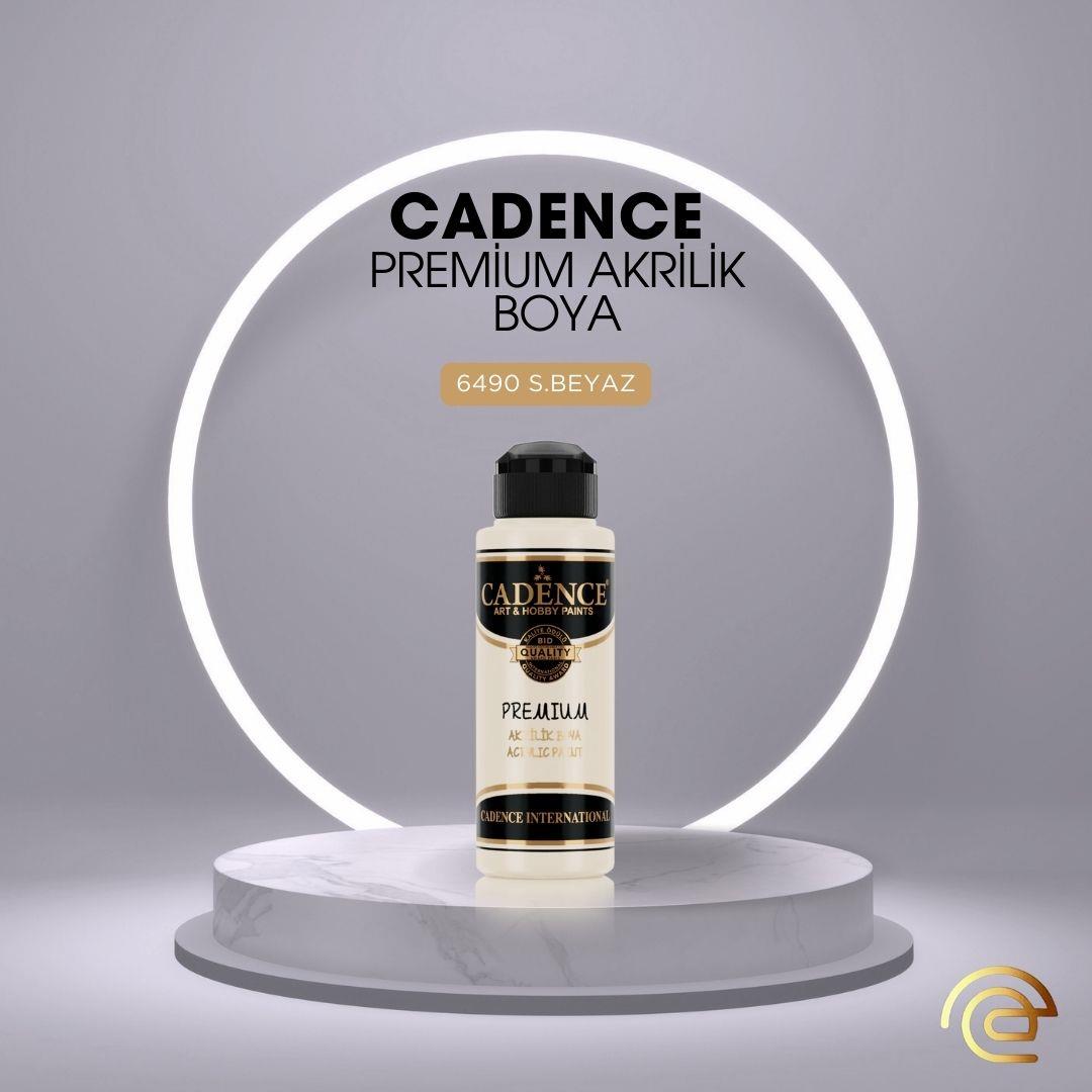 Cadence PREMİUM AKRİLİK BOYA 120 ML 6490 S.BEYAZ