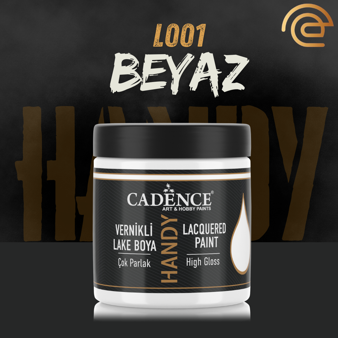 Cadence Vernikli Lake Boya L001 Beyaz 250ml